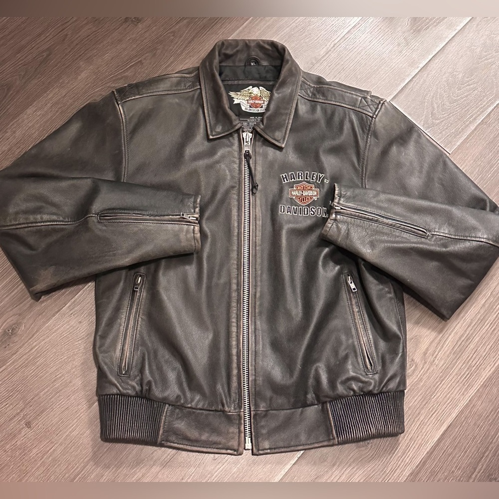 Vintage Harley Davidson Legendary Eagle Leather Jacket